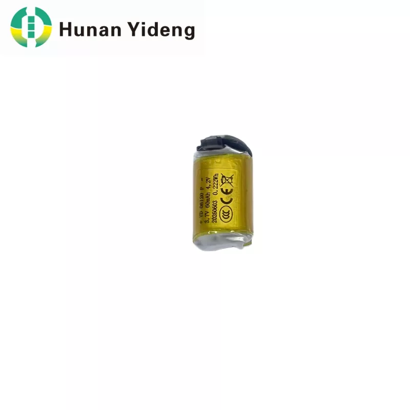08120 3,7 V 60 mAh Li polümeerist silindriline aku