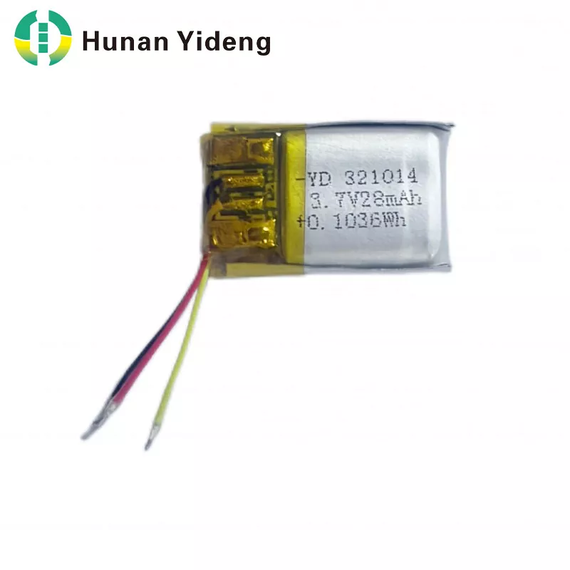 321014 28mah 3,7 V taaslaetav väike prismaatiline aku