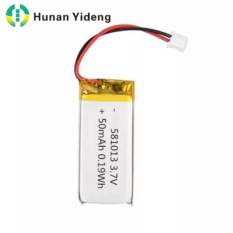 581013 3,7v 50mah liitiumpolümeer liitium-ioon lipoaku