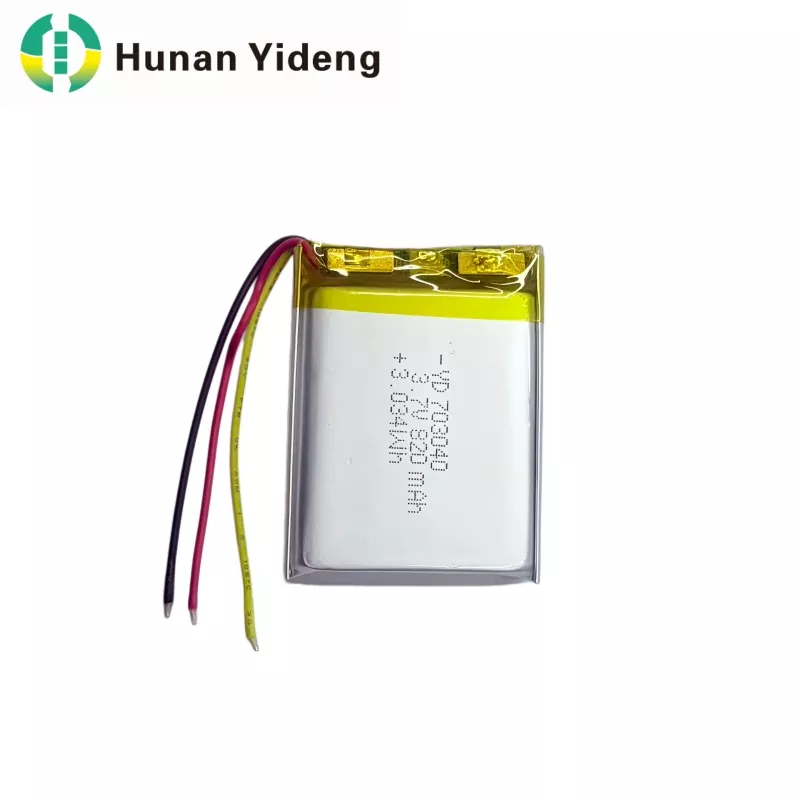 703040 3,7 V 820 mAh väike prismaatiline aku