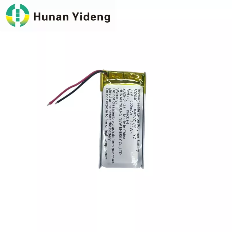 802040 600 mAh laetav aku diktofoni ja elektriliste mänguasjade jaoks